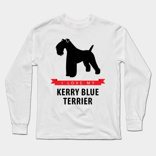 I Love My Kerry Blue Terrier Long Sleeve T-Shirt by millersye